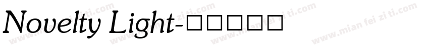 Novelty Light字体转换